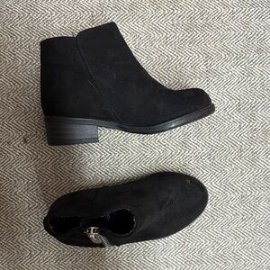 Jumping Jacks Black Ankle Booties